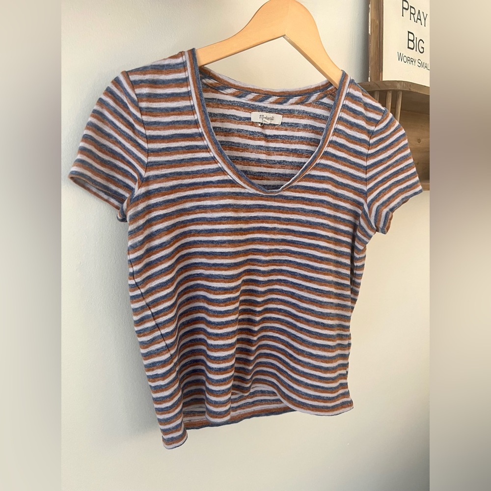 Madewell Fitted Striped Tee